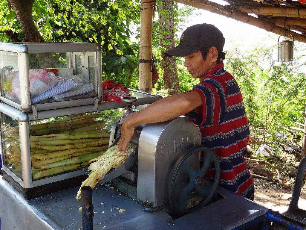 Jus de canne à sucre - Voyag au Cambodge