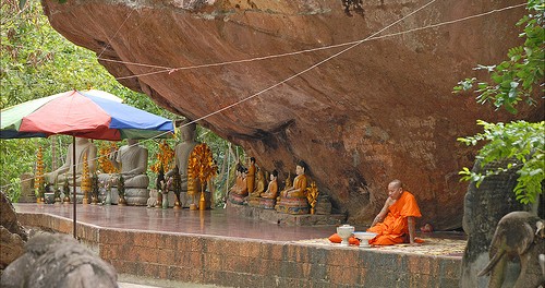 Phnom Kulen - Pagode du Bouddha couché.