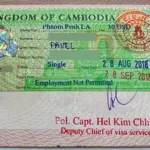Visa ordinaire Cambodge